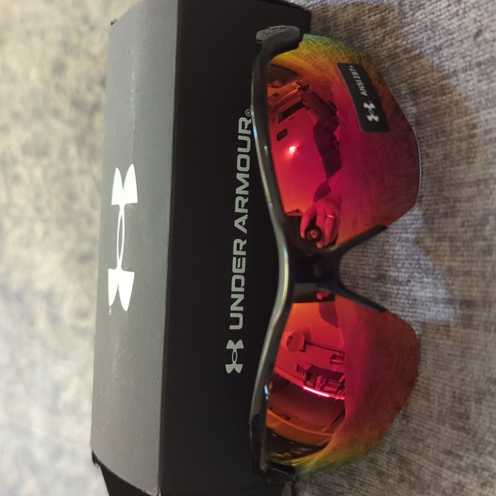Brand NewUnder Armour Yard Dual Sunglasses. Shiny Black with Infrared Lens color